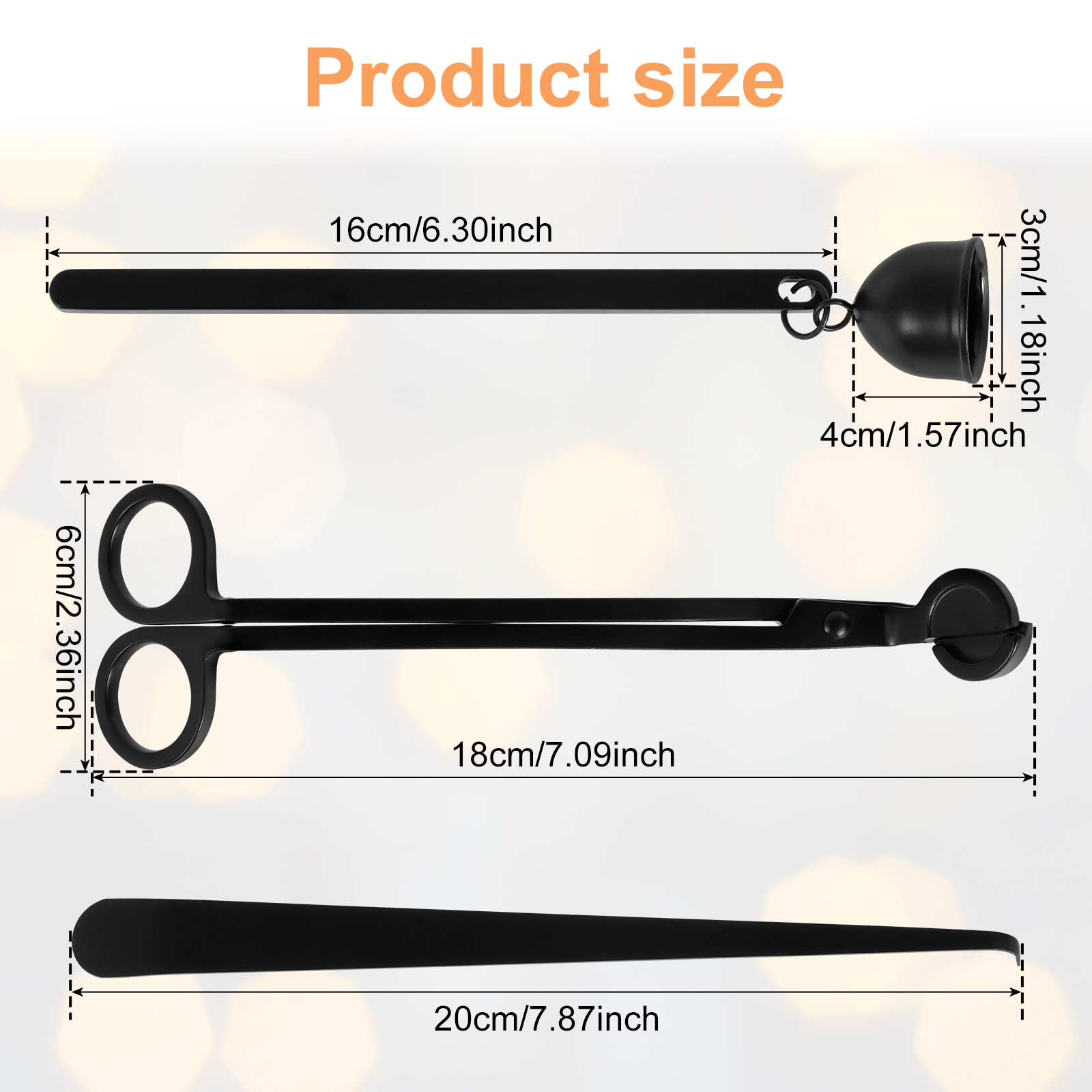 3Pcs Candle Extinguishing Tool - огляд і ціна Wick Dipper Tool