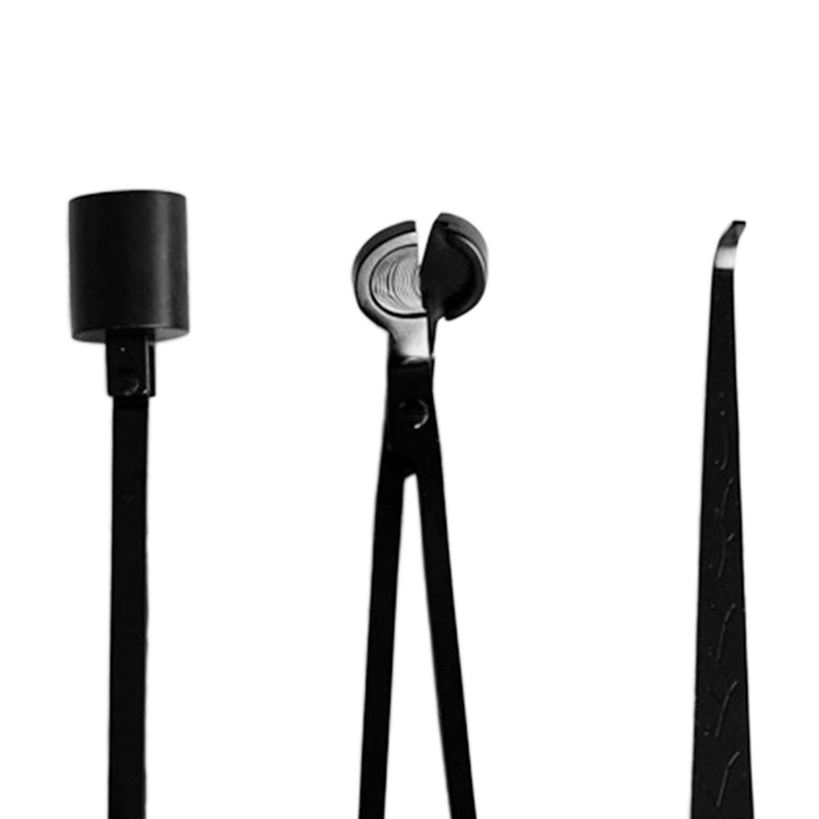 3Pcs Black Candle Wick Trimmer - огляд і ціна Wick Dipper Tool